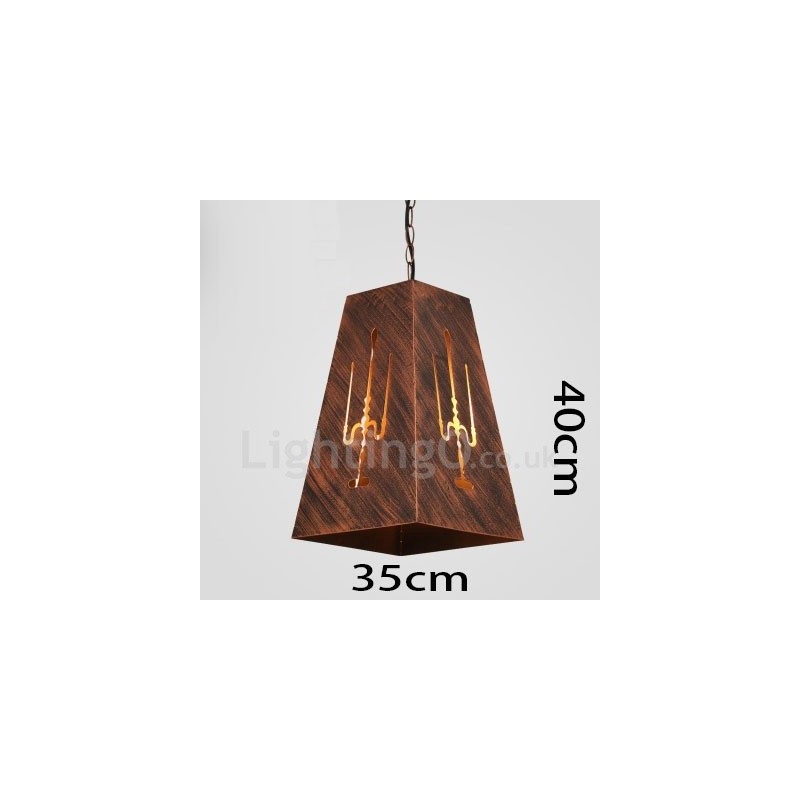1 Lumină Retro Vintage Pendant Lampă Cafe House Pendant