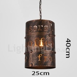1 Lumină Retro Vintage Pendant Lampă Cafe House Pendant