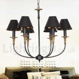 Candelabru în stil lumânare, retro, rustic, cu 6 lumini