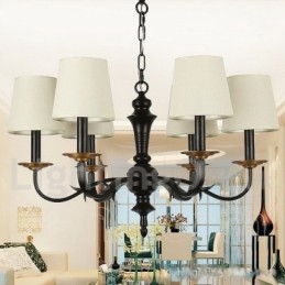 Candelabru cu 6 lumini, în stil retro lumânare, rustic