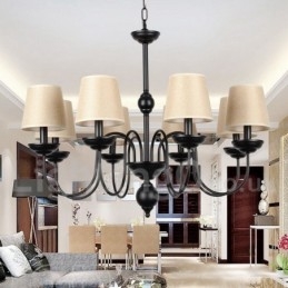 Candelabru cu 8 lumini, rustic, retro, în stil lumânare