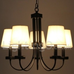 Candelabru negru, retro, în stil lumânare, cu 5 lumini