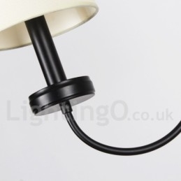 Candelabru negru, retro, în stil lumânare, cu 5 lumini