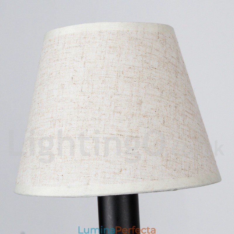 Candelabru contemporan în stil lumânare, cu 5 lumini, rustic, retro negru, stil mediteranean