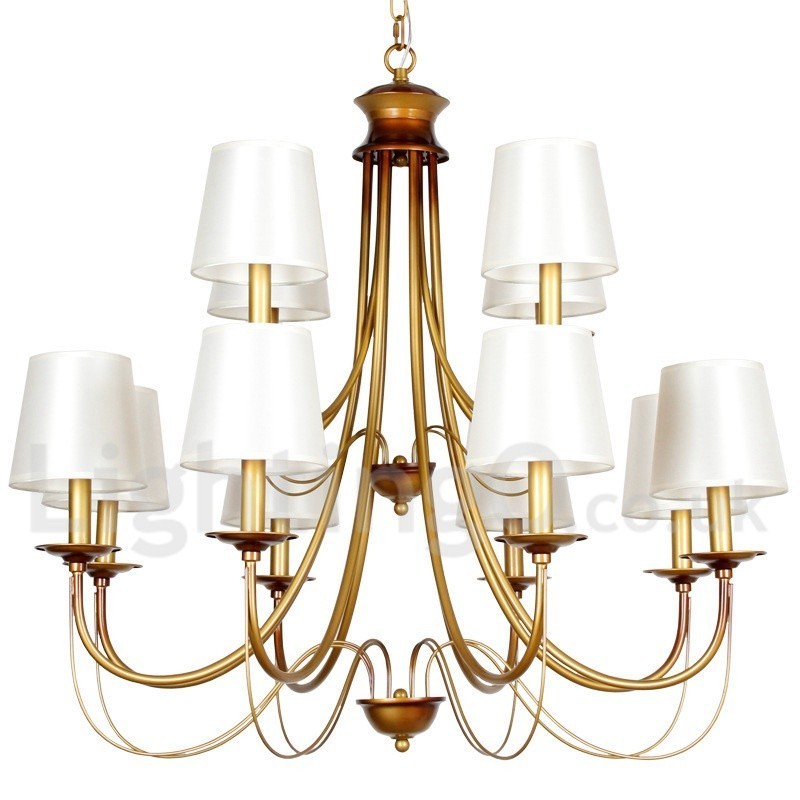 Candelabru cu 12 lumini în stil mediteranean, modern și contemporan, în stil lumânare