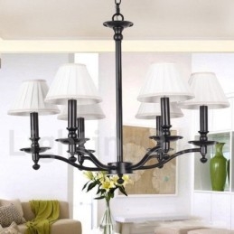 Candelabru în stil retro rustic cu 6 lumini