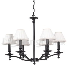 Candelabru în stil retro rustic cu 6 lumini