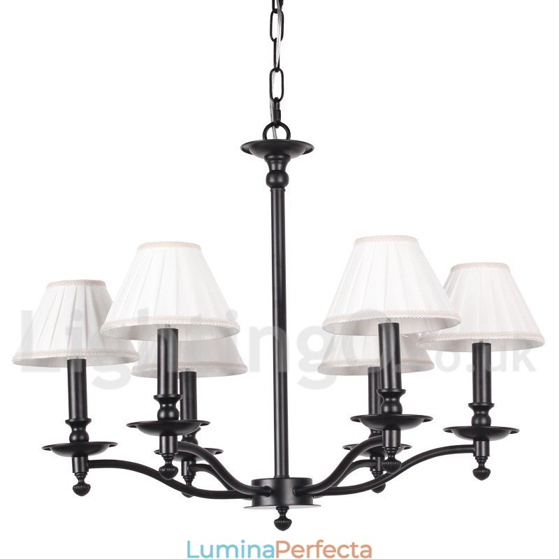 Candelabru în stil retro rustic cu 6 lumini