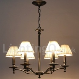 Candelabru în stil retro rustic cu 6 lumini