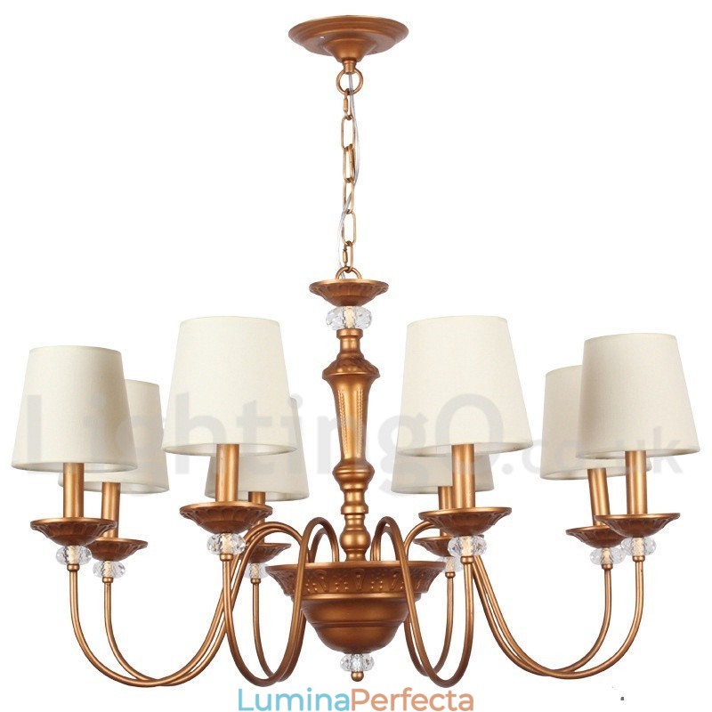 Candelabru în stil retro cu 8 lumini