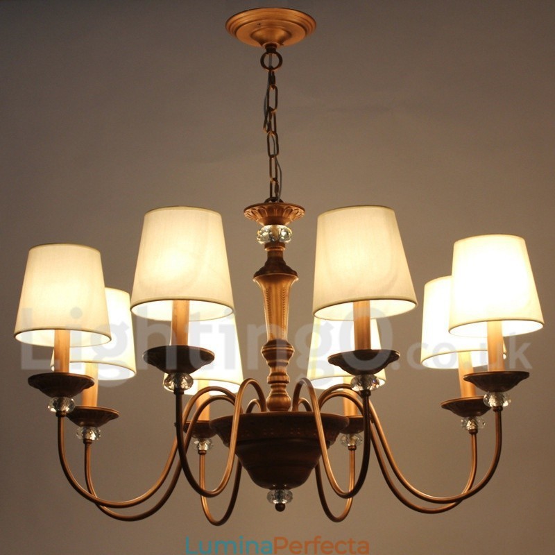 Candelabru în stil retro cu 8 lumini