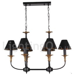 Candelabru retro contemporan în stil lumânare cu 6 lumini