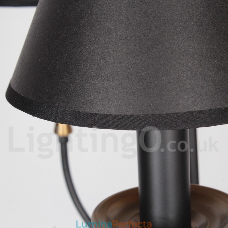 Candelabru retro contemporan în stil lumânare cu 6 lumini