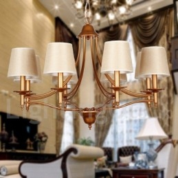 Candelabru în stil lumânare cu 8 lumini, rustic, retro, stil mediteranean
