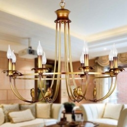 Candelabru cu 8 lumini rustice retro în stil lumânare