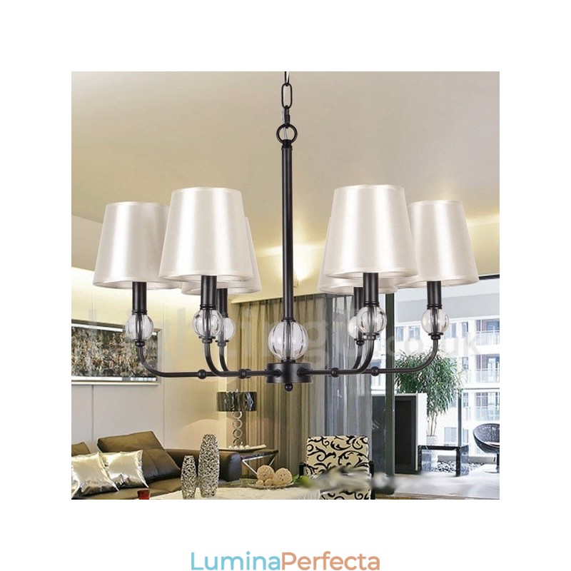 Candelabru în stil lumânare, retro, rustic, cu 6 lumini