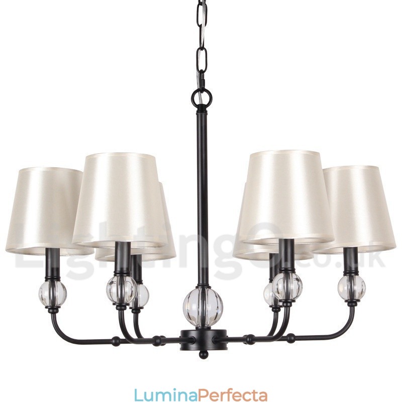Candelabru în stil lumânare, retro, rustic, cu 6 lumini