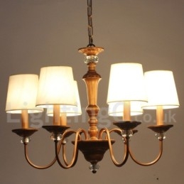 Candelabru în stil lumânare retro, negru, rustic, cu 6 lumini