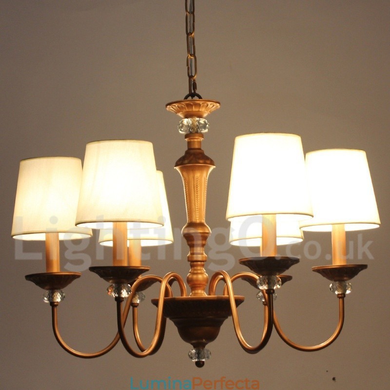 Candelabru în stil lumânare retro, negru, rustic, cu 6 lumini