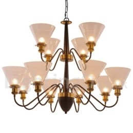 12 Lumini Rustic Retro Negru Candelabru Mare 2 Niveluri Candelabru Stil Lumanare