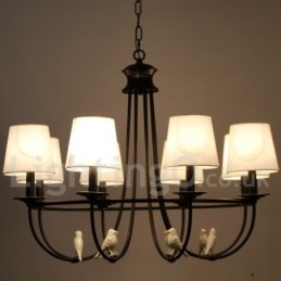 8 lumini retro negru stil mediteranean rustic contemporan stil lumânare candelabru