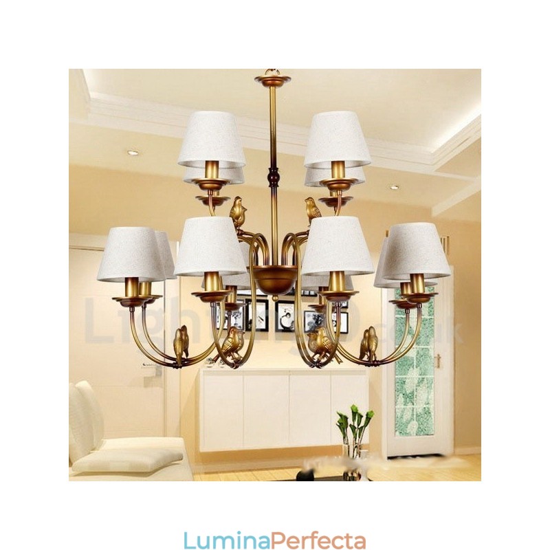 Candelabru cu 12 lumini, modern, contemporan, rustic, retro, în stil lumânare