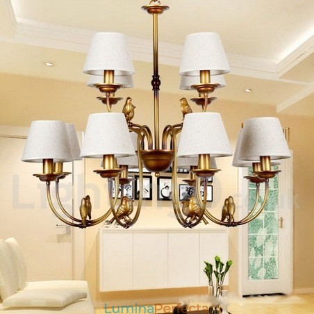 Candelabru cu 12 lumini, modern, contemporan, rustic, retro, în stil lumânare