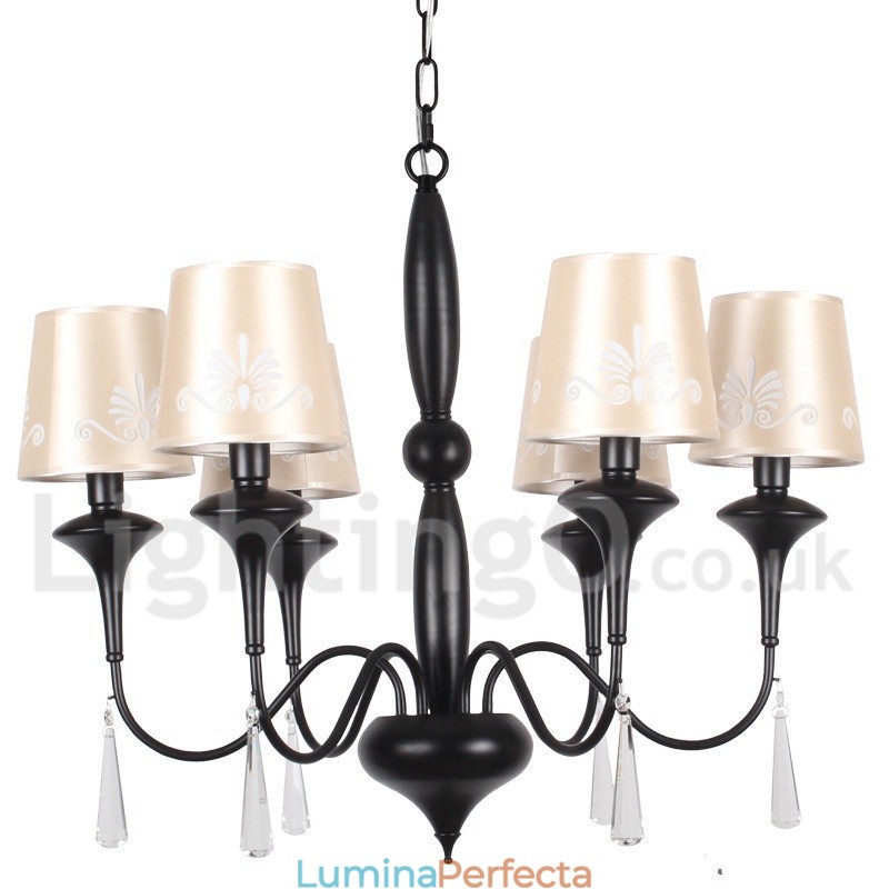 Candelabru în stil lumânare cu 6 lumini în stil mediteranean