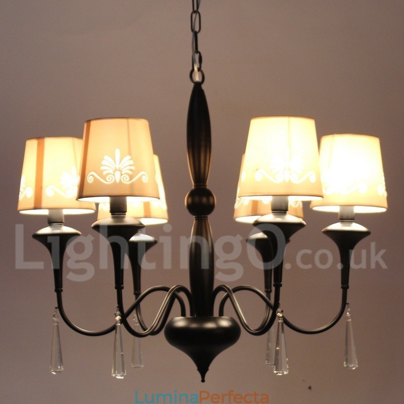 Candelabru în stil lumânare cu 6 lumini în stil mediteranean