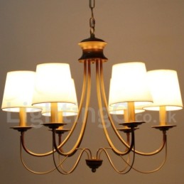 Candelabru cu 6 lumini, în stil mediteranean, rustic, modern și contemporan în stil lumânare