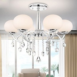 Candelabru din metal galvanizat din cristal modern contemporan