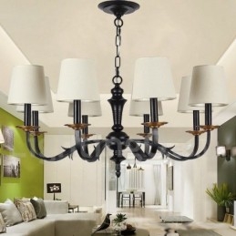 Candelabru în stil retro cu 8 lumini