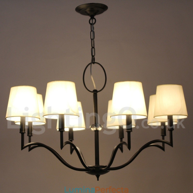 Candelabru în stil lumânare modern și contemporan cu 8 lumini
