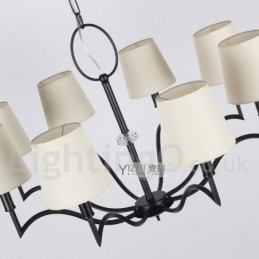 Candelabru în stil lumânare modern și contemporan cu 8 lumini