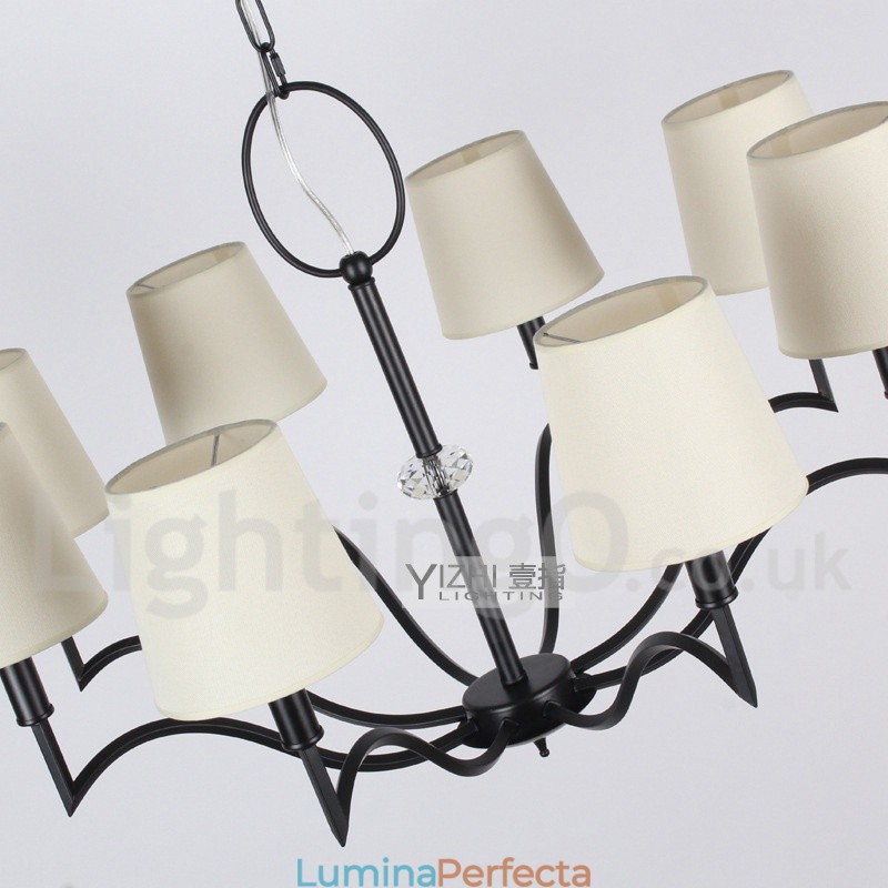 Candelabru în stil lumânare modern și contemporan cu 8 lumini