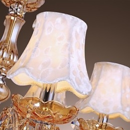 Candelabru de lux în stil european cu 6 lumini cu cristal K9
