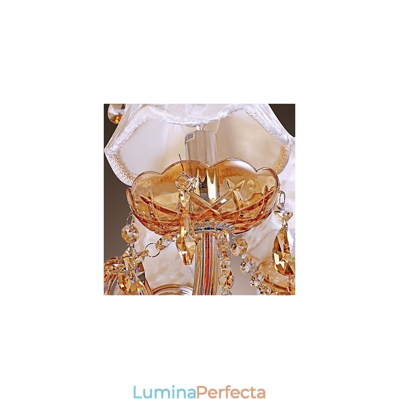 Candelabru de lux în stil european cu 6 lumini cu cristal K9