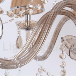 Candelabru în stil lumânare de cristal K9 cu 8 lumini