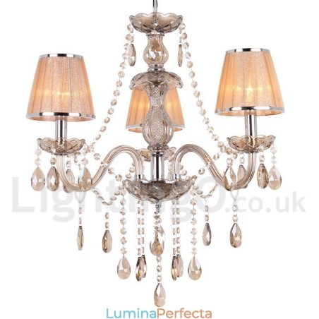 Candelabru în stil lumânare de cristal K9 cu 3 lumini Candelabru în stil lumânare de cristal K9 cu 3 lumini