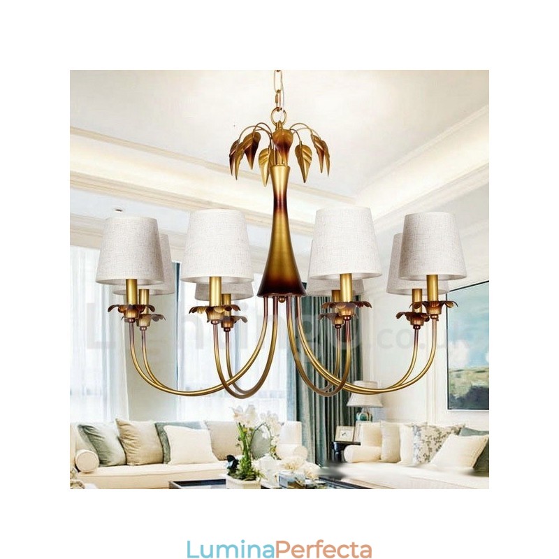 Candelabru cu 8 lumini, modern, contemporan, rustic în stil lumânare