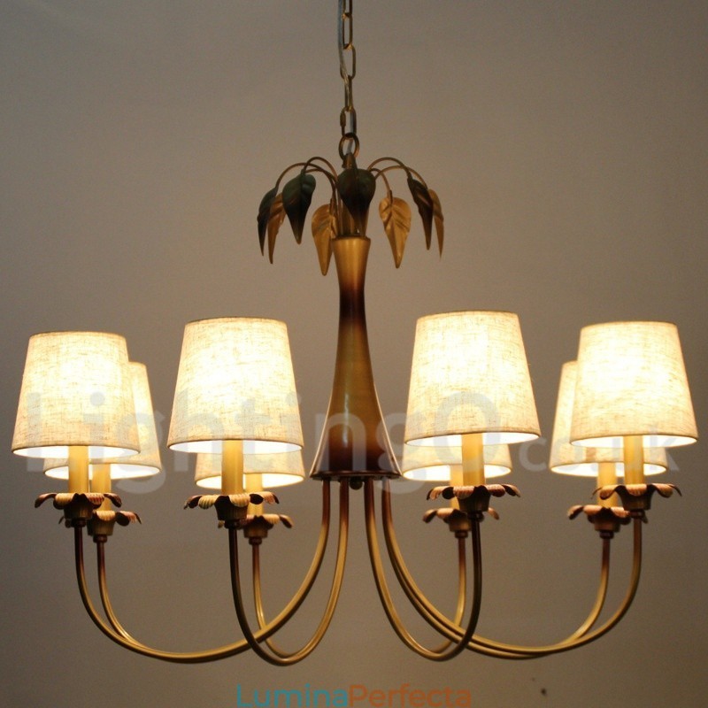 Candelabru cu 8 lumini, modern, contemporan, rustic în stil lumânare