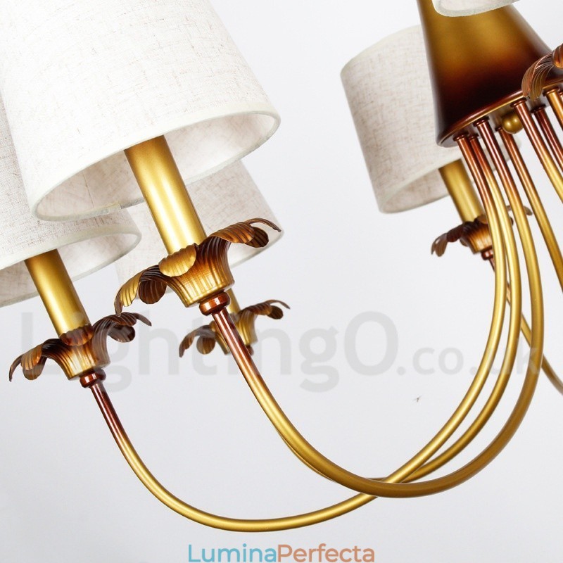 Candelabru cu 8 lumini, modern, contemporan, rustic în stil lumânare
