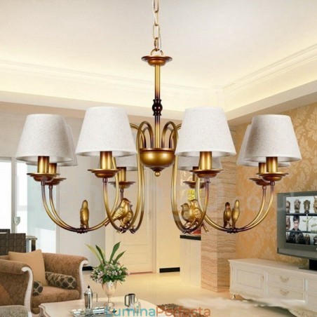 Candelabru cu 8 lumini, modern, contemporan, rustic, retro, în stil lumânare Candelabru cu 8 lumini, modern, contemporan, rustic, retro, în stil lumânare