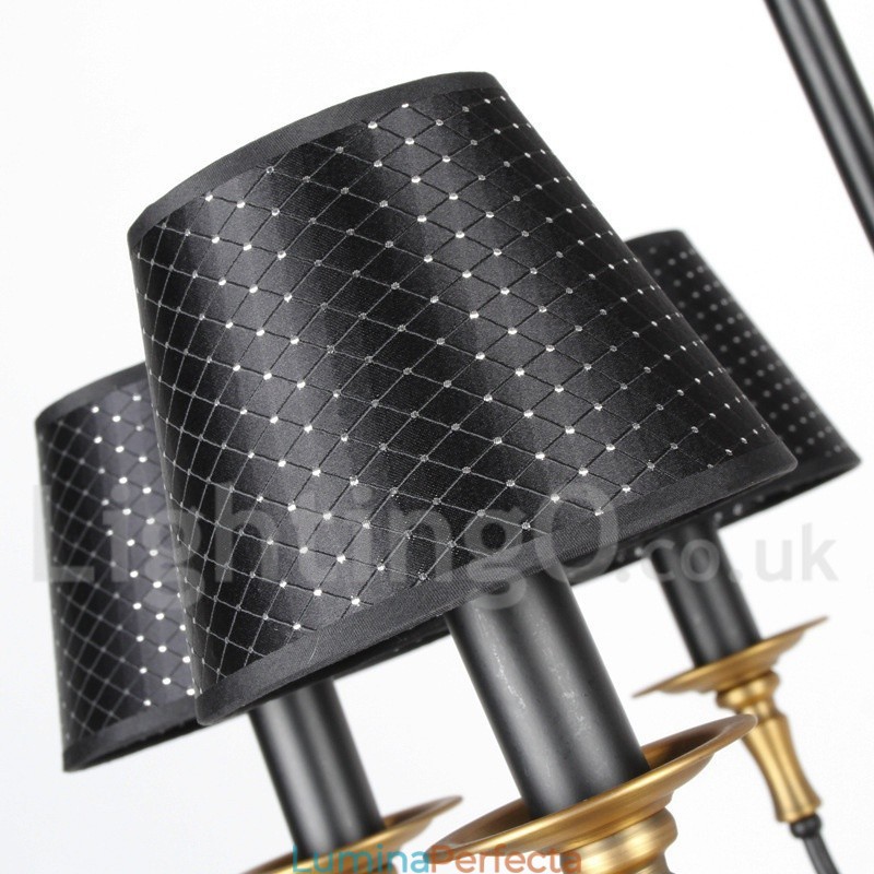 Candelabru în stil retro rustic cu 6 lumini