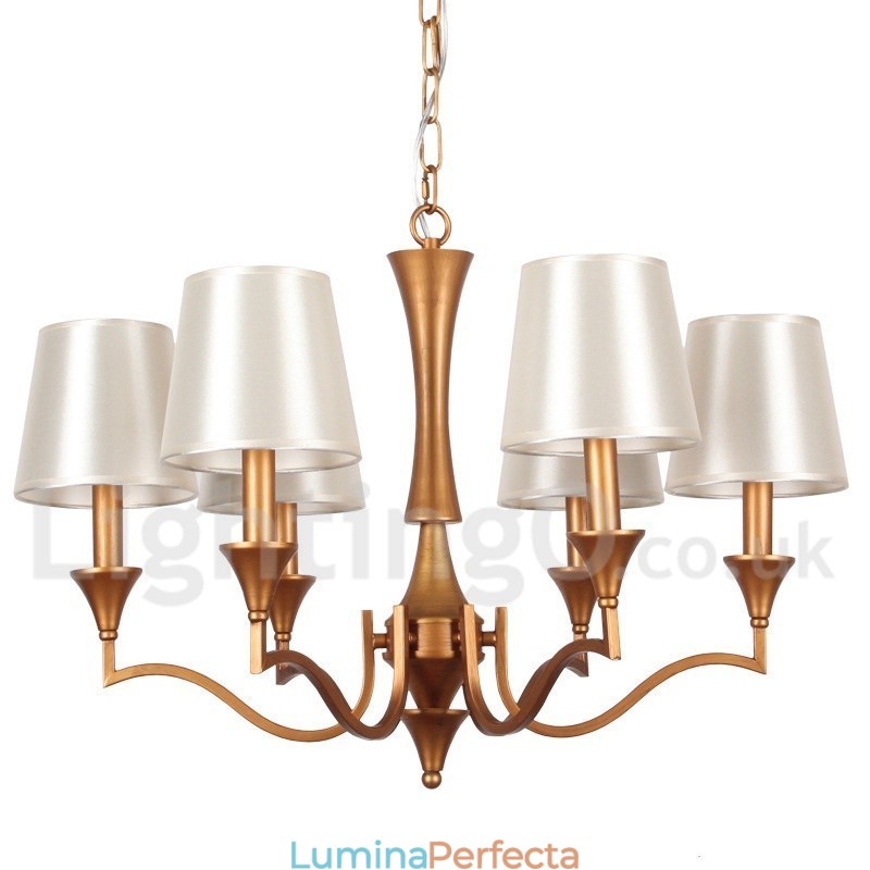 Candelabru în stil lumânare cu 6 lumini în stil mediteranean