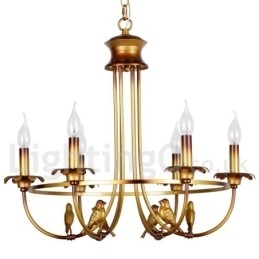 Candelabru în stil retro lumânare cu 6 lumini