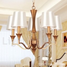 Candelabru în stil lumânare în stil mediteranean rustic cu 5 lumini