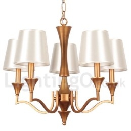 Candelabru în stil lumânare în stil mediteranean rustic cu 5 lumini