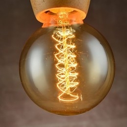 Candelabru stil mini modern contemporan din lemn de bambus