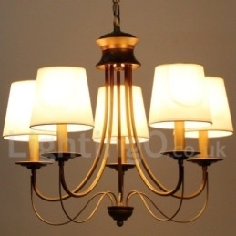 Candelabru cu 5 lumini în stil rustic mediteranean modern contemporan în stil lumânare